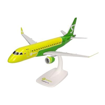 Herpa Miniatura del avión S7 Airlines Embraer E170 Snap-Fit, Escala 1/100, Modelo prefabricado, maqueta de colleción, modelismo, Avion con Soporte, Figura plástico Herpa Miniatura del avión S7 Airlines Embraer E170 Snap-Fit, Escala 1/100, Modelo prefabricado, maqueta de colleción, modelismo, Avion con Soporte, Figura plástico