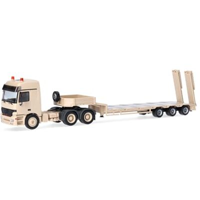 Herpa Miniatura del camión Mercedes-Benz Actros L (96) MP1 góndola Baja Ejército Belga, Beige Arena (Bélgica), Escala 1/87, maqueta de colleción, modelismo, Modelo aleman, Figura plástico Herpa Miniatura del camión Mercedes-Benz Actros L (96) MP1 góndola Baja Ejército Belga, Beige Arena (Bélgica), Escala 1/87, maqueta de colleción, modelismo, Modelo aleman, Figura plástico