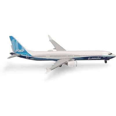 Herpa Miniatura del avión Boeing 737 MAX 10, Escala 1/500, maqueta de colección, modelismo, avión sin Soporte, Figura Metal Herpa Miniatura del avión Boeing 737 MAX 10, Escala 1/500, maqueta de colección, modelismo, avión sin Soporte, Figura Metal
