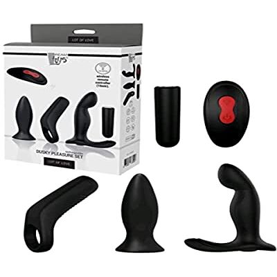 DREAM TOYS Dreamtoys Kit 5 Piezas Dusky Pleasure Recargable Negro 260 g DREAM TOYS Dreamtoys Kit 5 Piezas Dusky Pleasure Recargable Negro 260 g