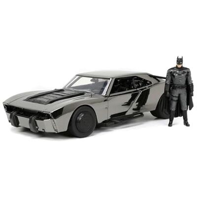 Jada Batmóvil DC de la película The Batman de 2022 con Figura de Batman Coche de 19 cm y Figura de acción 6 cm para Fans, coleccionistas y niños a Partir de 8 años () Jada Batmóvil DC de la película The Batman de 2022 con Figura de Batman Coche de 19 cm y Figura de acción 6 cm para Fans, coleccionistas y niños a Partir de 8 años ()