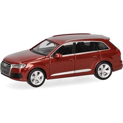 Herpa Coche en Miniatura Mercedes Audi Q7, Rojo Matador, Miniatura a Escala 1:87, artículo de colección, Made in Germany, Modelo de plástico Herpa Coche en Miniatura Mercedes Audi Q7, Rojo Matador, Miniatura a Escala 1:87, artículo de colección, Made in Germany, Modelo de plástico