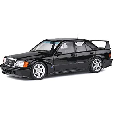 Solido 421185000 1:18 MB 190E EVO 2 Mercedes-Benz Diecast Model Car, Negro Solido 421185000 1:18 MB 190E EVO 2 Mercedes-Benz Diecast Model Car, Negro