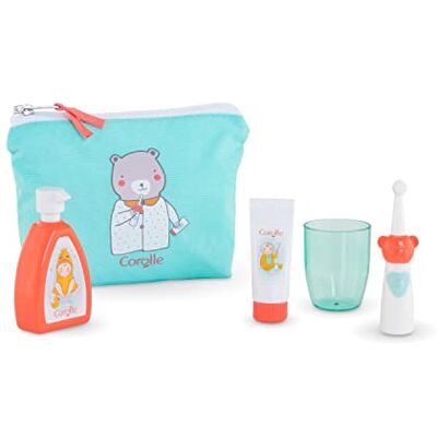 Corolle Mon Grand Poupon 9000 Set de Lavado de 5 Piezas con Neceser, Cepillo de Dientes, Pasta de Dientes, Vaso y jabón, para muñecas de 36-42 cm, a Partir de 2 años Corolle Mon Grand Poupon 9000 Set de Lavado de 5 Piezas con Neceser, Cepillo de Dientes, Pasta de Dientes, Vaso y jabón, para muñecas de 36-42 cm, a Partir de 2 años