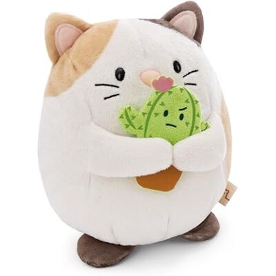 NICI Peluche gato Angy 27cm con cactus beige Juguete hecho de suave tejido peludo para abrazar y jugar, para niños y adultos, gran idea de regalo NICI Peluche gato Angy 27cm con cactus beige Juguete hecho de suave tejido peludo para abrazar y jugar, para niños y adultos, gran idea de regalo