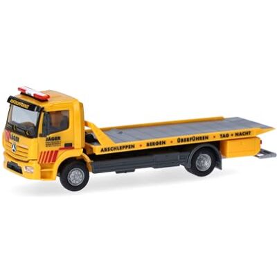 Herpa Miniatura del camión Mercedes-Benz Atego 13 grúa Plataforma Jäger, Escala 1/87, maqueta de colección, modelismo, Modelo alemán, Figura plástico Herpa Miniatura del camión Mercedes-Benz Atego 13 grúa Plataforma Jäger, Escala 1/87, maqueta de colección, modelismo, Modelo alemán, Figura plástico