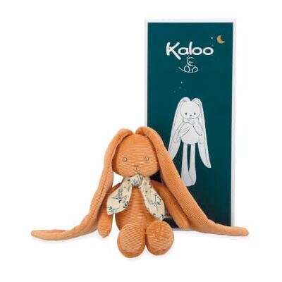 KALOO , Lapinoo Peluche Conejo Bebé, Albaricoque, 25 cm Desde el Nacimiento, Pana Muy Suave, Orejas Largas para Atar, Pañuelo Estampado, Caja Regalo Personalizable, Lavable a 30 °C KALOO , Lapinoo Peluche Conejo Bebé, Albaricoque, 25 cm Desde el Nacimiento, Pana Muy Suave, Orejas Largas para Atar, Pañuelo Estampado, Caja Regalo Personalizable, Lavable a 30 °C