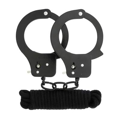 DREAM TOYS Fetish Fantasy Kit Esposas y Cuerda 3m Negra DREAM TOYS Fetish Fantasy Kit Esposas y Cuerda 3m Negra