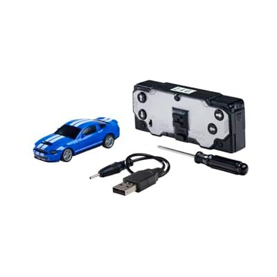 Carson 1:60 Nano Racer Ford Mustang ShelbyGT500 Azul Coche teledirigido, vehículo RC, Juguete para niños, Control Remoto, Coche RC, Mando a Distancia de 2,4 GHz Carson 1:60 Nano Racer Ford Mustang ShelbyGT500 Azul Coche teledirigido, vehículo RC, Juguete para niños, Control Remoto, Coche RC, Mando a Distancia de 2,4 GHz