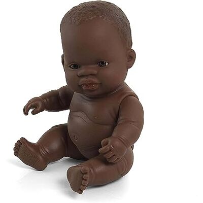 Miniland – Muñeca bebé Africana Niña de Vinilo Suave de 21cm con rasgos étnicos y sexuado para el Aprendizaje de la Diversidad con Suave y Agradable Perfume. Colección de Diferentes etnias y sexos. Miniland – Muñeca bebé Africana Niña de Vinilo Suave de 21cm con rasgos étnicos y sexuado para el Aprendizaje de la Diversidad con Suave y Agradable Perfume. Colección de Diferentes etnias y sexos.