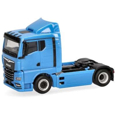 Herpa Miniatura del camión Man TGX GN, tractora rígida de 2 Ejes, Azul Claro, Escala 1:87, maqueta de colección, modelismo, Modelo alemán, Figura de plástico Herpa Miniatura del camión Man TGX GN, tractora rígida de 2 Ejes, Azul Claro, Escala 1:87, maqueta de colección, modelismo, Modelo alemán, Figura de plástico