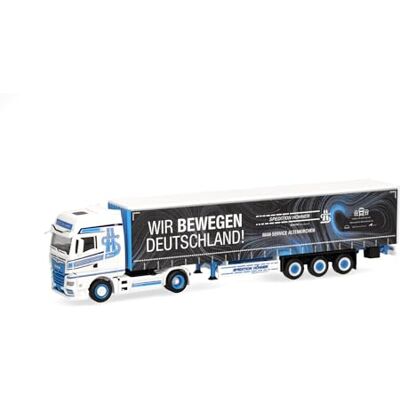 Herpa Miniatura del camión Man TGX GX semirremolque con Lona corredera Spedition Höhner/Wir bewegen Deutschland, Escala 1/87, maqueta de colección, modelismo, Modelo alemán, Figura plástico Herpa Miniatura del camión Man TGX GX semirremolque con Lona corredera Spedition Höhner/Wir bewegen Deutschland, Escala 1/87, maqueta de colección, modelismo, Modelo alemán, Figura plástico
