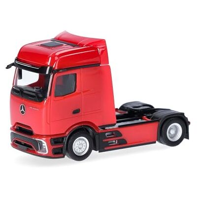 Herpa Miniatura del camión Mercedes-Benz Actros L ProCabin Bigspace Tractor 2 Ejes, Escala 1/87, maqueta de colección, modelismo, Modelo alemán, Figura plástico, Rojo Herpa Miniatura del camión Mercedes-Benz Actros L ProCabin Bigspace Tractor 2 Ejes, Escala 1/87, maqueta de colección, modelismo, Modelo alemán, Figura plástico, Rojo