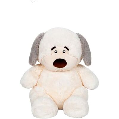 Gipsy Toys – Peluche Chubby Dog Perro Beige, Orejas Grises – 40 CM Gipsy Toys – Peluche Chubby Dog Perro Beige, Orejas Grises – 40 CM