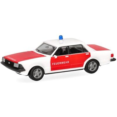 Herpa Coche en Miniatura Ford Granada Bomberos, Miniatura a Escala 1:87, Pieza de colección, Fabricado en Alemania, Modelo de plástico Herpa Coche en Miniatura Ford Granada Bomberos, Miniatura a Escala 1:87, Pieza de colección, Fabricado en Alemania, Modelo de plástico