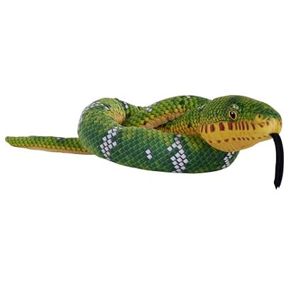 WILD REPUBLIC Snakes Eco Boa Esmeralda, Animal de Peluche, 137 cm, Juguete de Peluche, Relleno de Botellas de Agua Recicladas Hiladas, Ecológico WILD REPUBLIC Snakes Eco Boa Esmeralda, Animal de Peluche, 137 cm, Juguete de Peluche, Relleno de Botellas de Agua Recicladas Hiladas, Ecológico