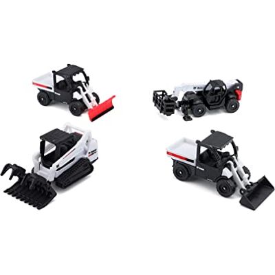 Maisto M12435 Bobcat Vehículo 4 Unidades, Varios diseños y Colores Maisto M12435 Bobcat Vehículo 4 Unidades, Varios diseños y Colores