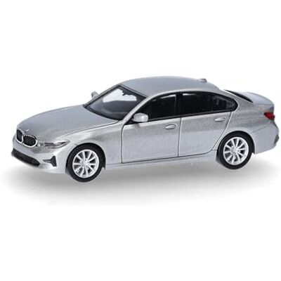 Herpa Coche en Miniatura BMW Serie 3 Berlina (G20), Plata Glaciar, Miniatura a Escala 1:87, artículo de colección, Made in Germany, Modelo de plástico Herpa Coche en Miniatura BMW Serie 3 Berlina (G20), Plata Glaciar, Miniatura a Escala 1:87, artículo de colección, Made in Germany, Modelo de plástico