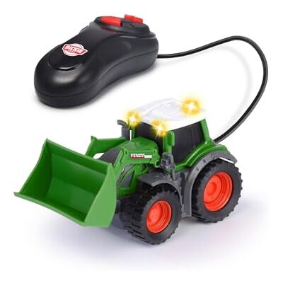 Dickie Toys Tractor de Juguete Fendt (14 cm) con Control Remoto por Cable para niños a Partir de 3 años, Tractor teledirigido con Pala móvil y luz Incluidas Pilas, , Multicolor Dickie Toys Tractor de Juguete Fendt (14 cm) con Control Remoto por Cable para niños a Partir de 3 años, Tractor teledirigido con Pala móvil y luz Incluidas Pilas, , Multicolor