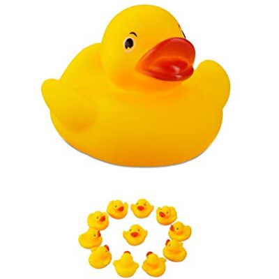 RELAXDAYS - BathDuck-5cm-12 - Amarillo - Duck - Conjunto de Juguetes para Baño RELAXDAYS - BathDuck-5cm-12 - Amarillo - Duck - Conjunto de Juguetes para Baño