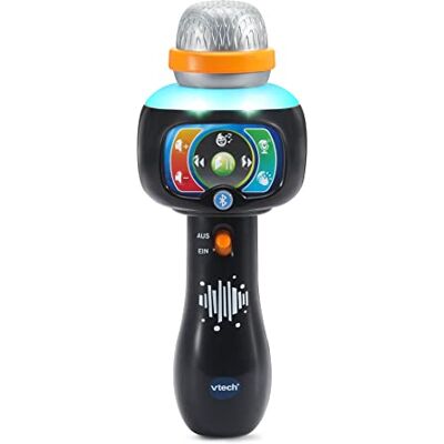 VTech Baby Magic Micrófono Interactivo para niños con 15 Canciones y Bluetooth para conectar al Reproductor de música para niños de 2 a 5 años VTech Baby Magic Micrófono Interactivo para niños con 15 Canciones y Bluetooth para conectar al Reproductor de música para niños de 2 a 5 años