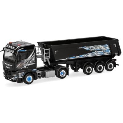 Herpa Miniatura del camión Man TGX GM tractora con semirremolque basculante Wagner Mitteleschenbach (Baviera), Escala 1:87, maqueta de colleción, modelismo, Modelo aleman, Figura plástico Herpa Miniatura del camión Man TGX GM tractora con semirremolque basculante Wagner Mitteleschenbach (Baviera), Escala 1:87, maqueta de colleción, modelismo, Modelo aleman, Figura plástico