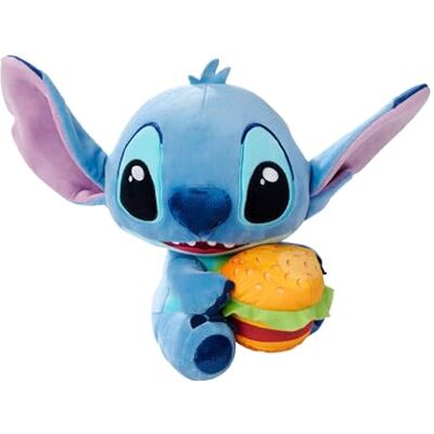 Simba Peluche Disney Stitch con Hamburguesa, 25 cm con diseño Adorable y Felpa Ultra Suave, Desde los Primeros Meses, óptimo para Regalar o coleccionar () Simba Peluche Disney Stitch con Hamburguesa, 25 cm con diseño Adorable y Felpa Ultra Suave, Desde los Primeros Meses, óptimo para Regalar o coleccionar ()