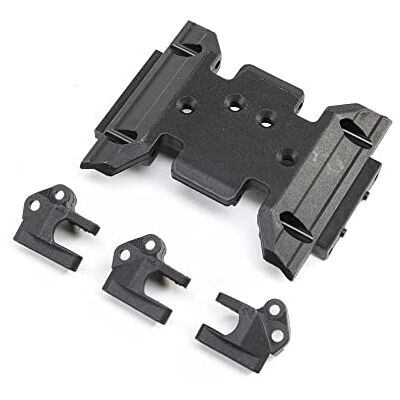Axial Skid Plate & Upper Link Mounts: SCX10 III BC, Multicolor Axial Skid Plate & Upper Link Mounts: SCX10 III BC, Multicolor