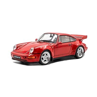 Solido Porsche 964 RS 3.8 (1994) – Clásico Compacto de los Noventa, ala Trasera Fija, auténtica Silueta 911, Modelo de Coche Diecast, Rojo, 1:43 Solido Porsche 964 RS 3.8 (1994) – Clásico Compacto de los Noventa, ala Trasera Fija, auténtica Silueta 911, Modelo de Coche Diecast, Rojo, 1:43