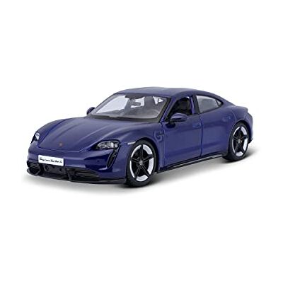 Bburago - Porsche Taycan Turbo S en Azul en Escala 1/24 (), unisex, niños, Color Bburago - Porsche Taycan Turbo S en Azul en Escala 1/24 (), unisex, niños, Color
