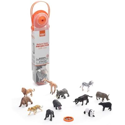 WILD REPUBLIC Nature Tube Projector African, Regalo para Niños, Ideal para Horas de Juego Independiente WILD REPUBLIC Nature Tube Projector African, Regalo para Niños, Ideal para Horas de Juego Independiente