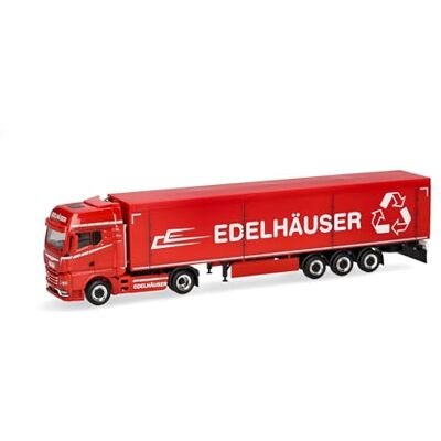 Herpa Miniatura del camión Man TGX GX semirremolque de Suelo móvil Edelhäuser, Escala 1/87, maqueta de colleción, modelismo, Modelo aleman, Figura plástico Herpa Miniatura del camión Man TGX GX semirremolque de Suelo móvil Edelhäuser, Escala 1/87, maqueta de colleción, modelismo, Modelo aleman, Figura plástico