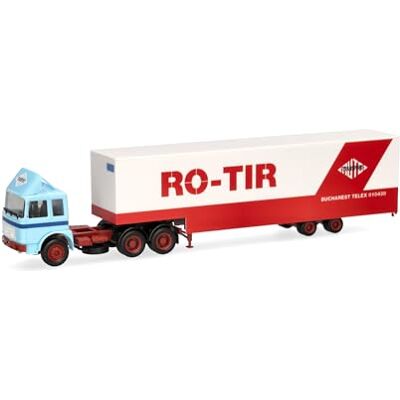 Herpa Miniatura del camión Roman Diesel 6x4 semirremolque Caja Jumbo RO-TIR (Rumanía), Escala 1/87, maqueta de colección, modelismo, Modelo alemán, Figura plástico Herpa Miniatura del camión Roman Diesel 6x4 semirremolque Caja Jumbo RO-TIR (Rumanía), Escala 1/87, maqueta de colección, modelismo, Modelo alemán, Figura plástico