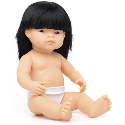 Miniland – Muñeca bebé Asiática Niña de Vinilo Suave de 38cm con rasgos étnicos y sexuado para el Aprendizaje de la Diversidad con Suave y Agradable Perfume. Colección de Diferentes etnias y sexos. Miniland – Muñeca bebé Asiática Niña de Vinilo Suave de 38cm con rasgos étnicos y sexuado para el Aprendizaje de la Diversidad con Suave y Agradable Perfume. Colección de Diferentes etnias y sexos.