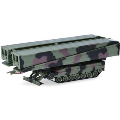 Herpa Carro lanzapuentes Leguan de 26 m, Modelo Militar Modelo fiel al original a escala 1:87, vehículo de plástico, coleccionistas y aficionados a los camiones a partir de 14 años Herpa Carro lanzapuentes Leguan de 26 m, Modelo Militar Modelo fiel al original a escala 1:87, vehículo de plástico, coleccionistas y aficionados a los camiones a partir de 14 años