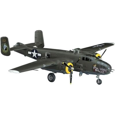 Hasegawa Kit de modelo de avión B-25J Mitchell U.S.A.A.F. Escala 1:72, Adultos, Aficionados de Modelismo Hasegawa Kit de modelo de avión B-25J Mitchell U.S.A.A.F. Escala 1:72, Adultos, Aficionados de Modelismo