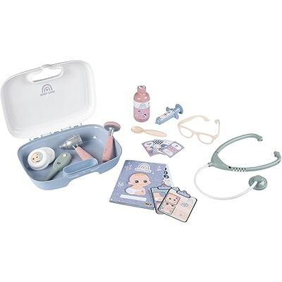 Smoby - Maletín Pediatra Baby Care- para el Cuidado de la Salud de Tus Muñecos, 19 Accesorios, Estetoscopio, Jeringuilla, Termómetro, Libreta, A Partir 3 años (), Exclusivo en Amazon Smoby - Maletín Pediatra Baby Care- para el Cuidado de la Salud de Tus Muñecos, 19 Accesorios, Estetoscopio, Jeringuilla, Termómetro, Libreta, A Partir 3 años (), Exclusivo en Amazon