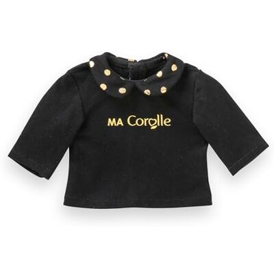 Corolle Ma – Camiseta Negra y Dorada para muñeca Ma , 36 cm, a Partir de 3 años, Corolle Ma – Camiseta Negra y Dorada para muñeca Ma , 36 cm, a Partir de 3 años,