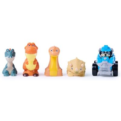 Paw Patrol : The Dino Movie, Pup Squad Dino Crew con 1 Pup Squad Racer de Rex y 4 Figuras de Dinosaurio con Ruedas, Juguetes para niños y niñas preescolares, a Partir de 3 años Paw Patrol : The Dino Movie, Pup Squad Dino Crew con 1 Pup Squad Racer de Rex y 4 Figuras de Dinosaurio con Ruedas, Juguetes para niños y niñas preescolares, a Partir de 3 años