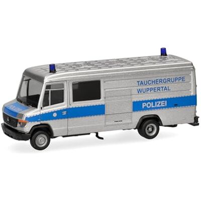 Herpa Miniatura del camión Mercedes-Benz T2 Vario furgón Policía Tauchergruppe Wuppertal, Escala 1/87, maqueta de colección, modelismo, Modelo alemán, Figura plástico Herpa Miniatura del camión Mercedes-Benz T2 Vario furgón Policía Tauchergruppe Wuppertal, Escala 1/87, maqueta de colección, modelismo, Modelo alemán, Figura plástico