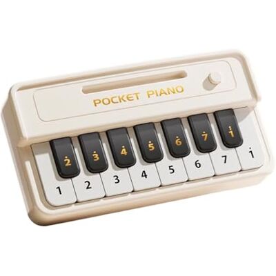 Piceioep Piano de juguete educativo multifuncional para estimular interés musical y fomentar las habilidades sensoriales con construcción de Piano portátil Piceioep Piano de juguete educativo multifuncional para estimular interés musical y fomentar las habilidades sensoriales con construcción de Piano portátil