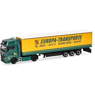 Herpa camión en Miniatura Man TGX GX tráiler con Lona Rubart Europa-Transporte, Miniatura a Escala 1:87, Pieza de colección, Fabricado en Alemania, plástico Herpa camión en Miniatura Man TGX GX tráiler con Lona Rubart Europa-Transporte, Miniatura a Escala 1:87, Pieza de colección, Fabricado en Alemania, plástico