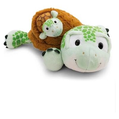 NICI Peluche Tortuga con bebé, 28 cm, Verde, Animal de Peluche Suave para abrazar y Jugar, para niños y Adultos, Idea de Regalo NICI Peluche Tortuga con bebé, 28 cm, Verde, Animal de Peluche Suave para abrazar y Jugar, para niños y Adultos, Idea de Regalo
