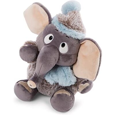 NICI Suave Elefante de Peluche 25 cm – Peluches para niñas, niños y bebés – Esponjoso Animal de Relleno para abrazar y Jugar – Tiernos Elefantes de la colección de Invierno, Gris/Azul NICI Suave Elefante de Peluche 25 cm – Peluches para niñas, niños y bebés – Esponjoso Animal de Relleno para abrazar y Jugar – Tiernos Elefantes de la colección de Invierno, Gris/Azul