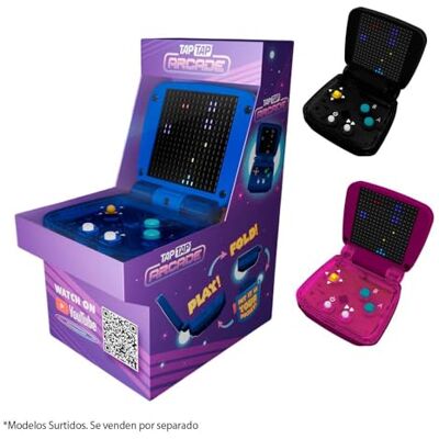 BANDAI TAPTAP Arcade Multicolor- Dispositivo de Juegos electrónico tamaño de Palma Maquina recreativa Retro, Incluye 10 Divertidos Videojuegos, Regalo para Mayores de 5 años BANDAI TAPTAP Arcade Multicolor- Dispositivo de Juegos electrónico tamaño de Palma Maquina recreativa Retro, Incluye 10 Divertidos Videojuegos, Regalo para Mayores de 5 años