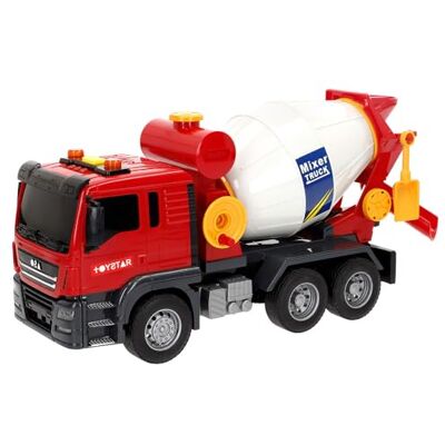 ColorBaby Speed & Go Camión de construcción Juguete, Hormigonera, con Luces y Sonidos, Sistema de fricción, Escala 1:14, 9x26x14 cm, Coches para niños +3 años () ColorBaby Speed & Go Camión de construcción Juguete, Hormigonera, con Luces y Sonidos, Sistema de fricción, Escala 1:14, 9x26x14 cm, Coches para niños +3 años ()