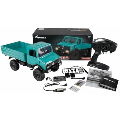 Amewi Mercedes-Benz Unimog Vehículo con Licencia Advanced 4WD 1:12 RTR Petrol Amewi Mercedes-Benz Unimog Vehículo con Licencia Advanced 4WD 1:12 RTR Petrol
