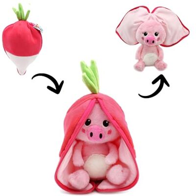 Les Déglingos Les Flipetz Piglet - Radis Peluche Les Déglingos Les Flipetz Piglet - Radis Peluche