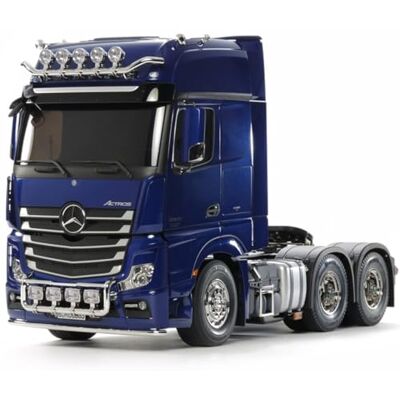 Tamiya 1:14 RC MB Actros 3363 Pearl Blue prel. Kit de Montaje, Camión RC, Control Remoto, camión, Juguete de construcción, modelismo, jugueteo Tamiya 1:14 RC MB Actros 3363 Pearl Blue prel. Kit de Montaje, Camión RC, Control Remoto, camión, Juguete de construcción, modelismo, jugueteo