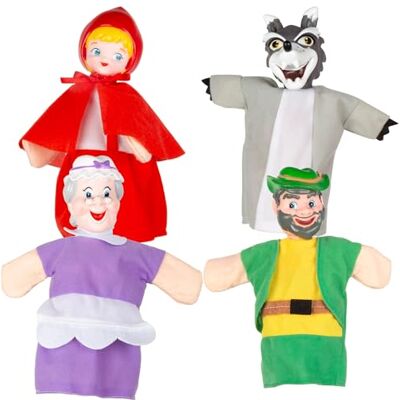 ColorBaby Cucu Show Set Marionetas Caperucita Roja, 4 títeres Personajes de 25 cm, Materiales Suaves y Seguros, Juguetes Infantil, para Jugar en Grupo o Pasar Tiempo en Familia () ColorBaby Cucu Show Set Marionetas Caperucita Roja, 4 títeres Personajes de 25 cm, Materiales Suaves y Seguros, Juguetes Infantil, para Jugar en Grupo o Pasar Tiempo en Familia ()